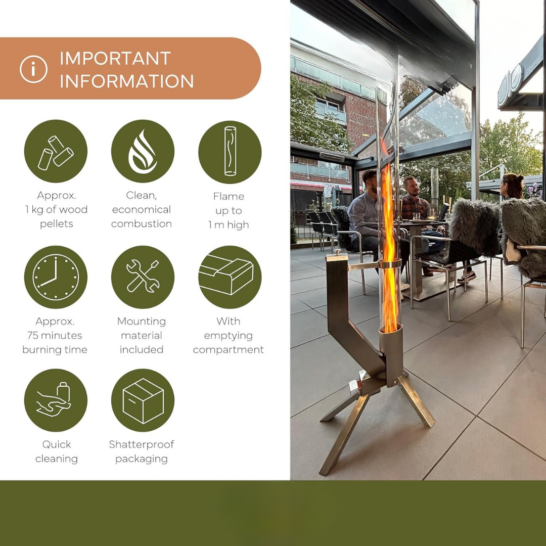 FlameTower™ – Vertical Elegance, Pure Fire